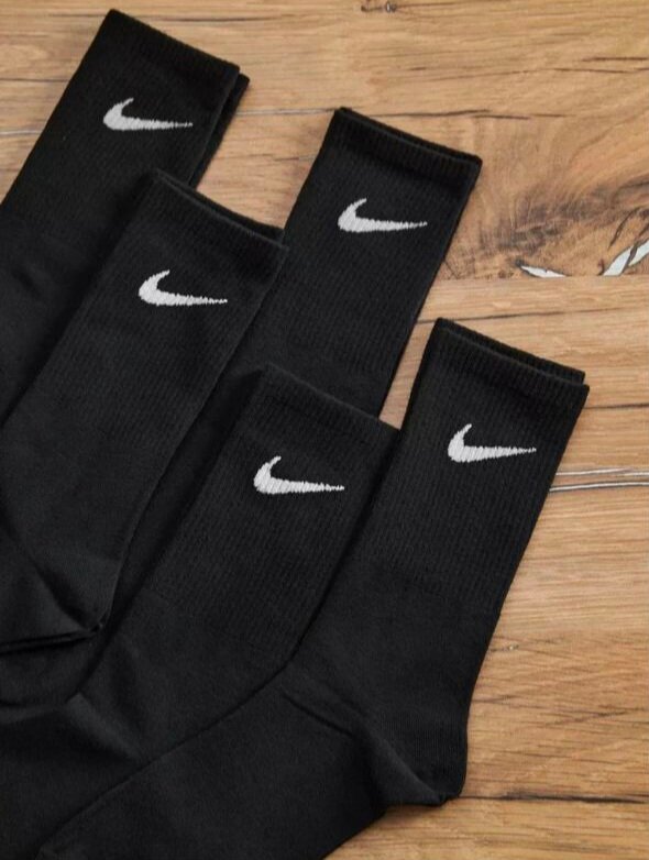 Носки 4 пары, размер 4-7 лет, черная — фото 1