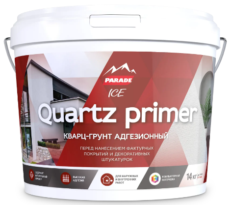 Параде кварц-грунт универсальный белый (14кг)