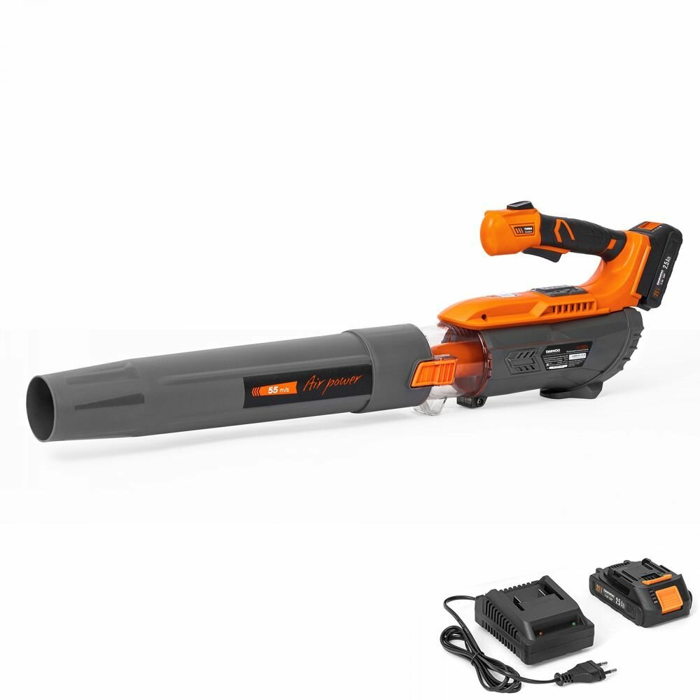 ДЭУ DABL 5521 LI 21В воздуходувка садовая аккумуляторная АКБ и ЗУ в комплекте