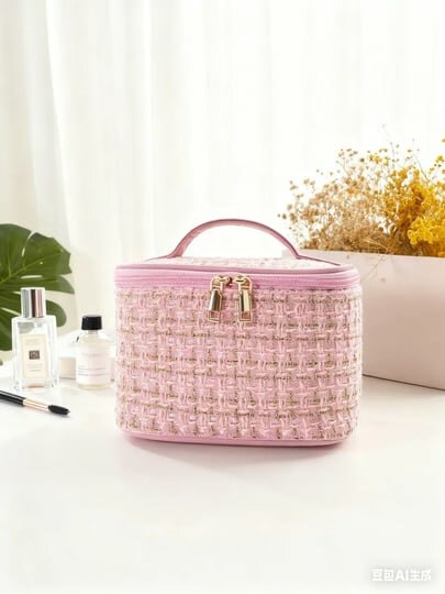 Косметичка ширина: 9 см., высота: 18 см., длина: 24 см., , розовый — фото 1