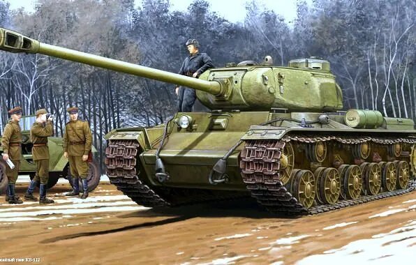 01570 Звезда Сборная модель советского тяжелого танка КВ-122 1/35