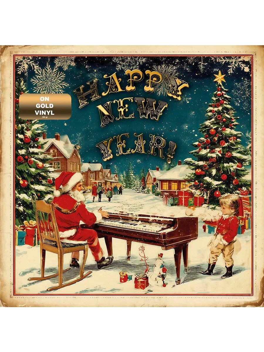 Various - Happy New Year (Santa gold vinil)