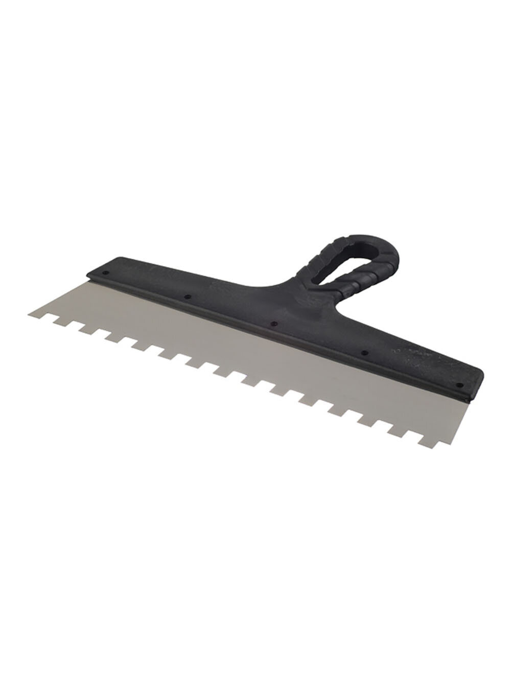 Шпатель зубчатый 300х10 мм с пластиковой ручкой (131154)