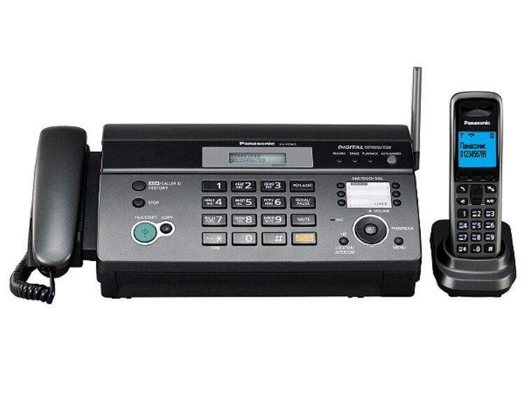 Факсимильный аппарат Panasonic KX-FC965RU беспроводная трубка рулонная печать