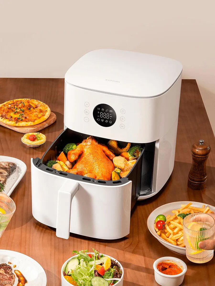 Картинки Аэрогриль электрический сенсорный Xiaomi Air Fryer 6,5 л, белый, EU-verion