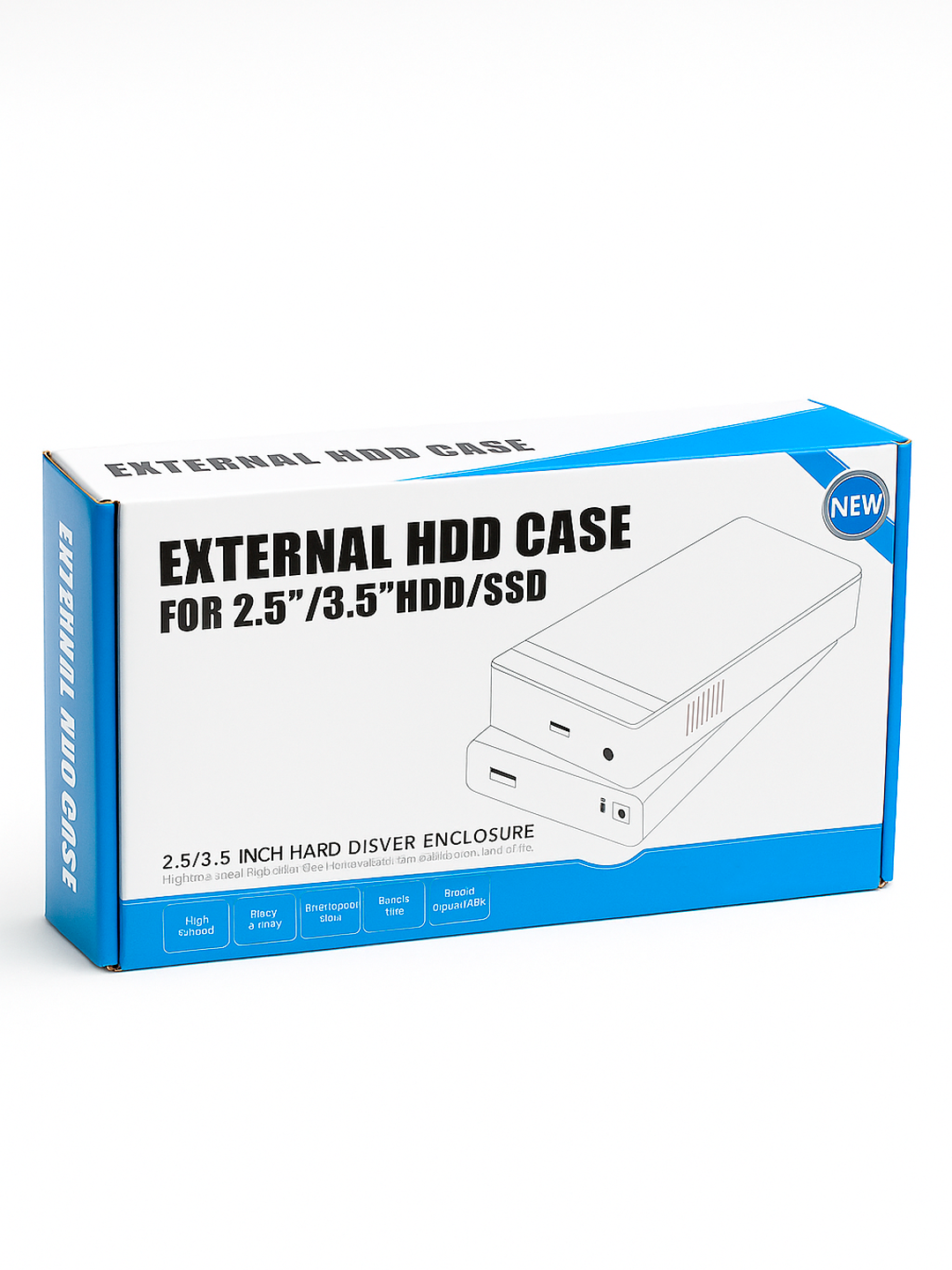 Внешний корпус для дисков, с блоком питания, SATA на USB 3.0 — фото 1