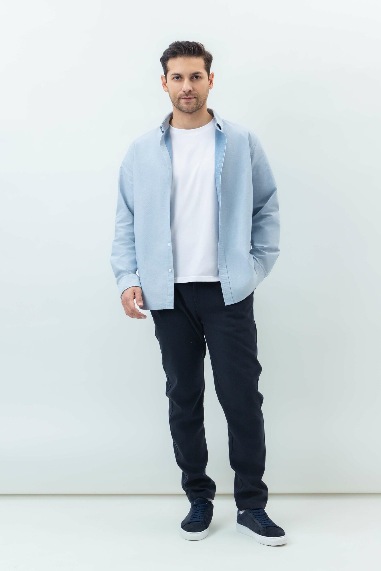 Брюки классические TERRA PRO, размер 31, navy — фото 1