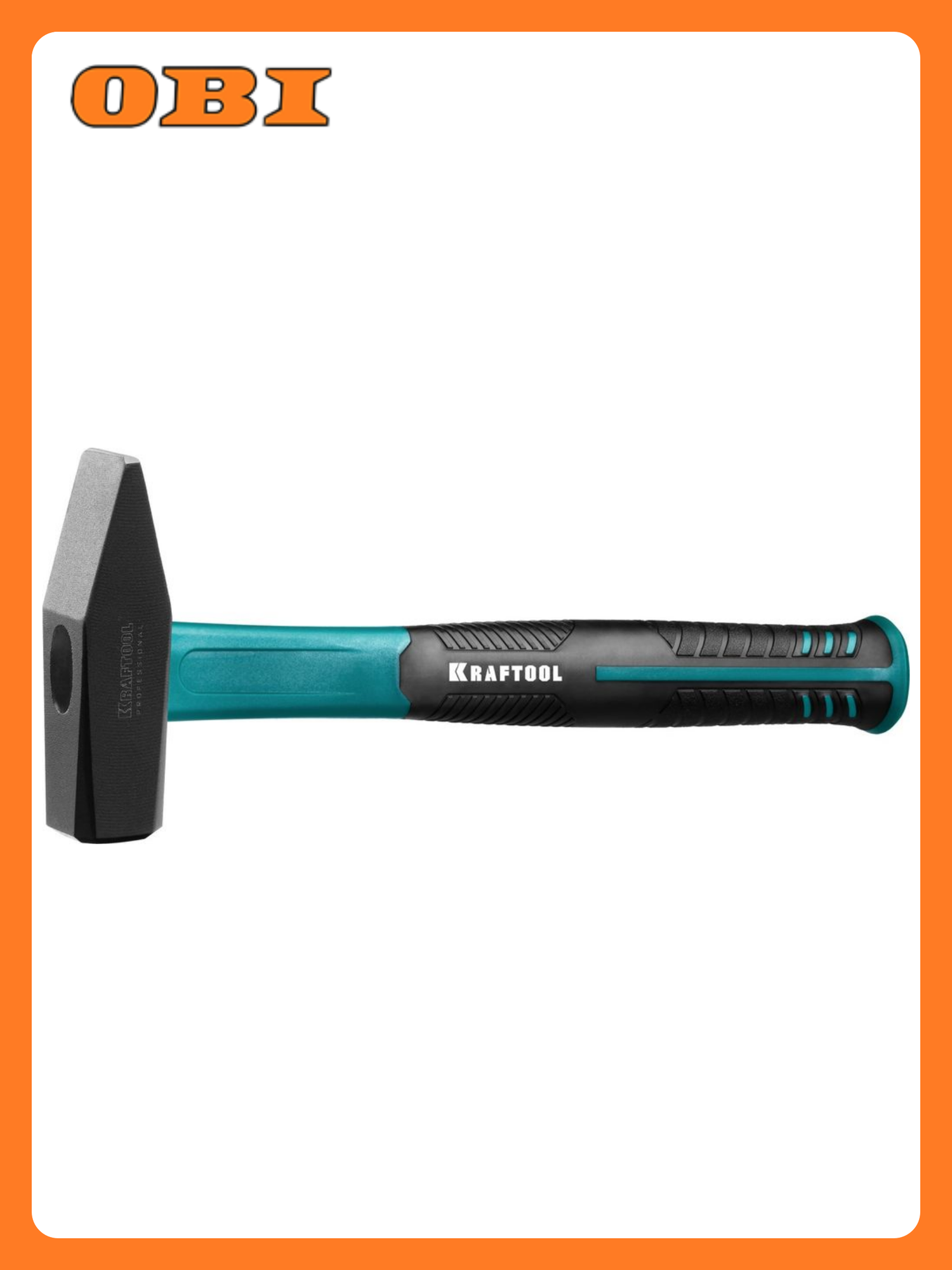 Молоток слесарный KRAFTOOL с фиберглассовой рукояткой 800 г