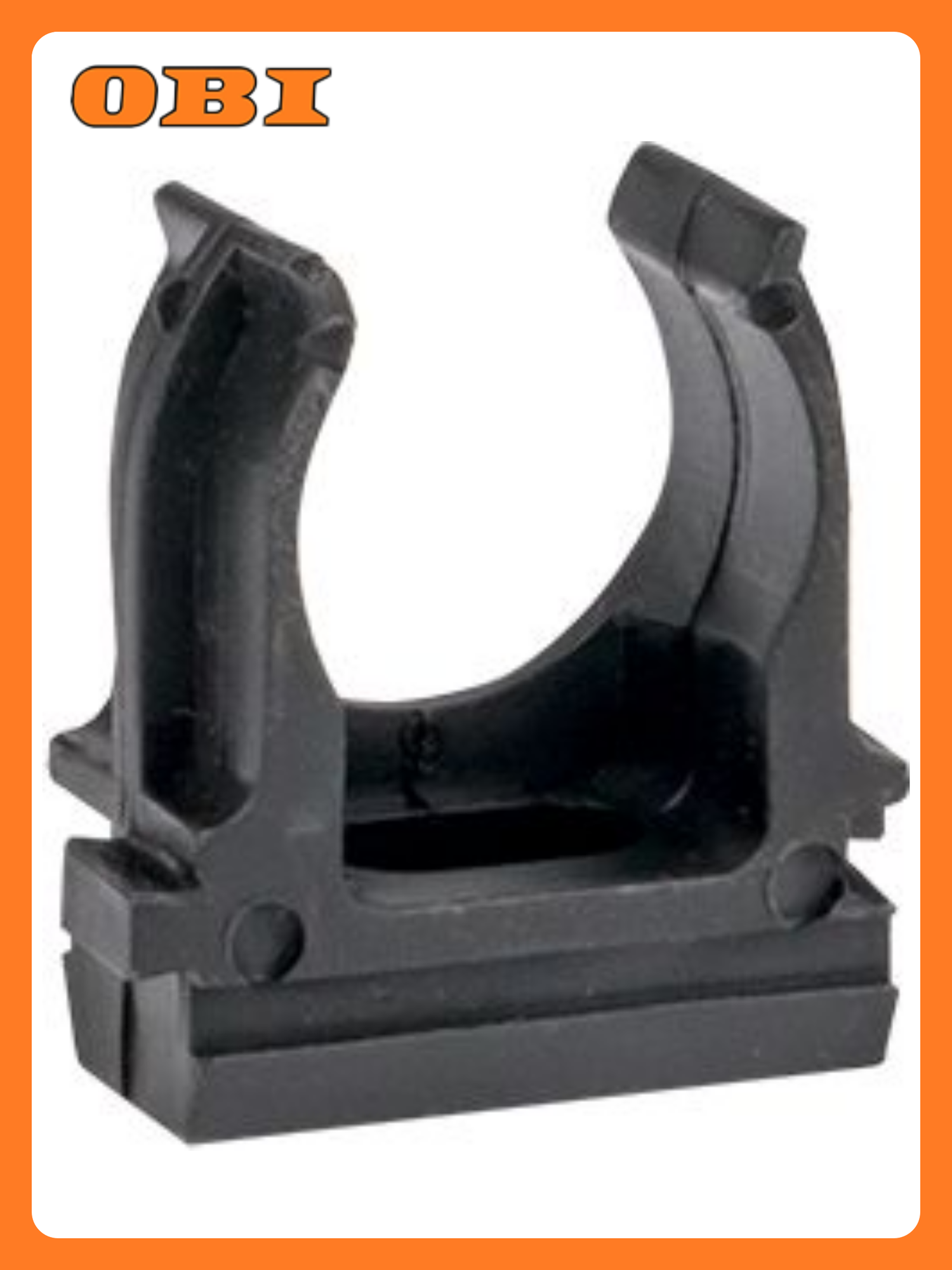 Крепеж-клипса EKF-Plast для труб пластик d16мм 10шт черная