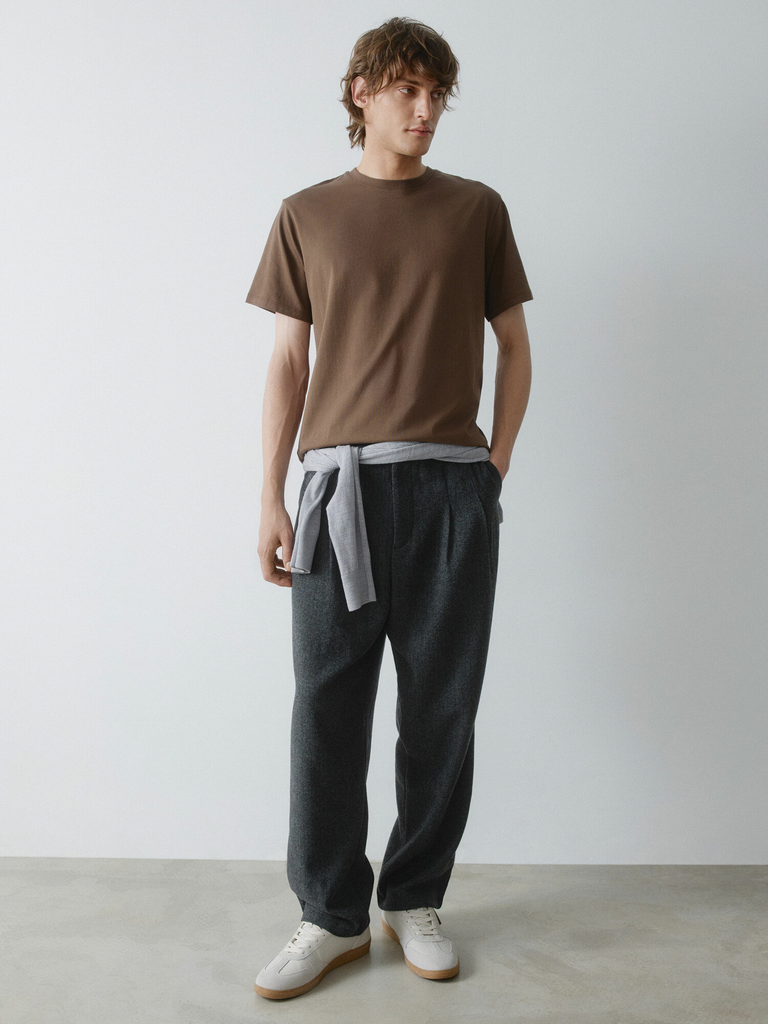 Футболка Sela, 1 шт., размер 48, темно-коричневый — фото 1