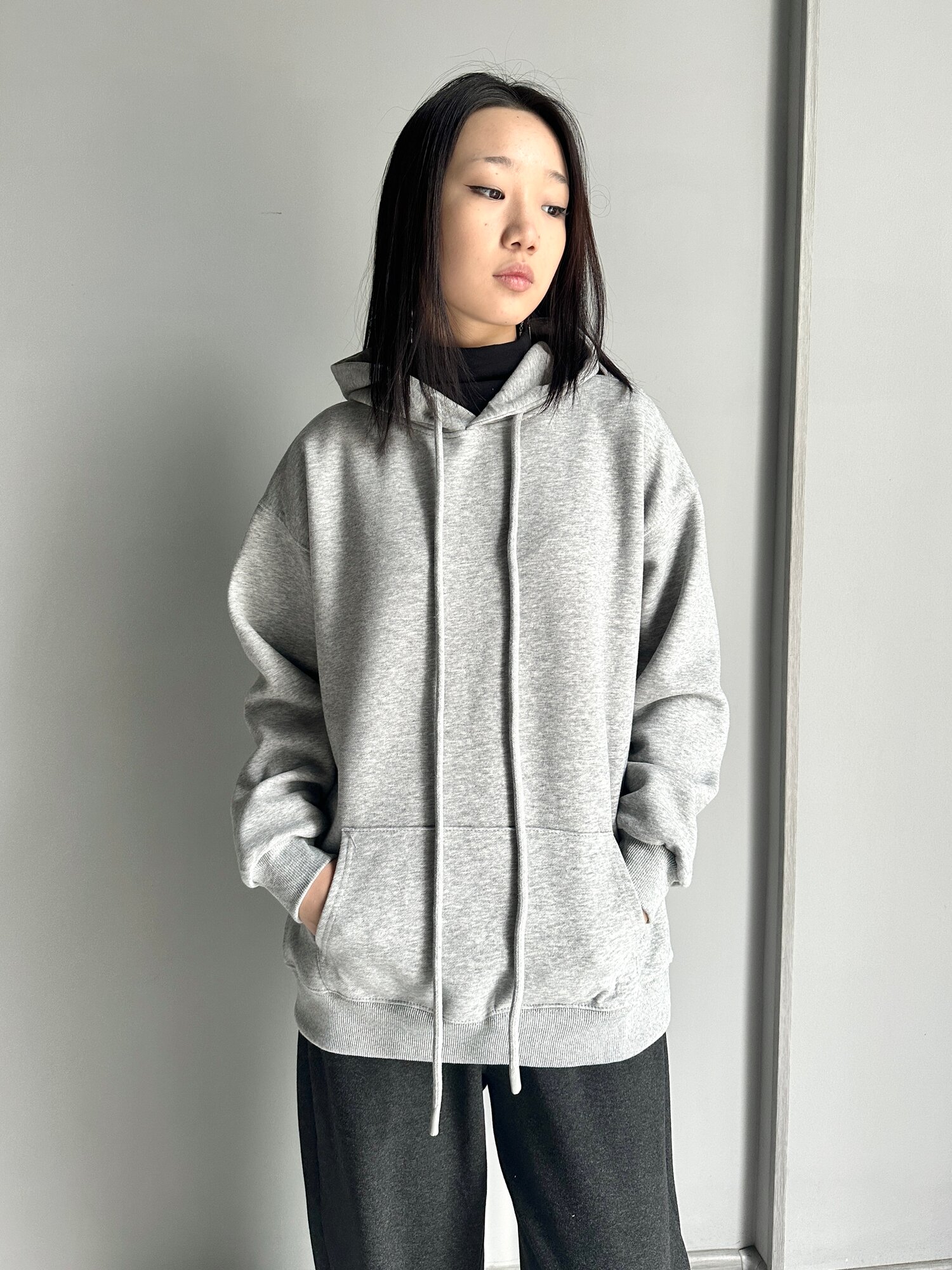 Худи Черный, серый