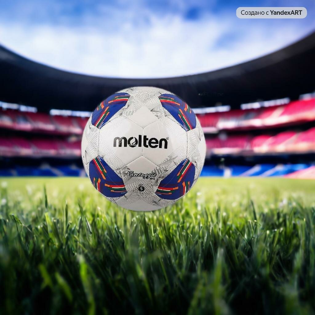 Футбольный мяч Molten 4, 32 панели, гибридная сшивка, бутиловая камера, 410 г