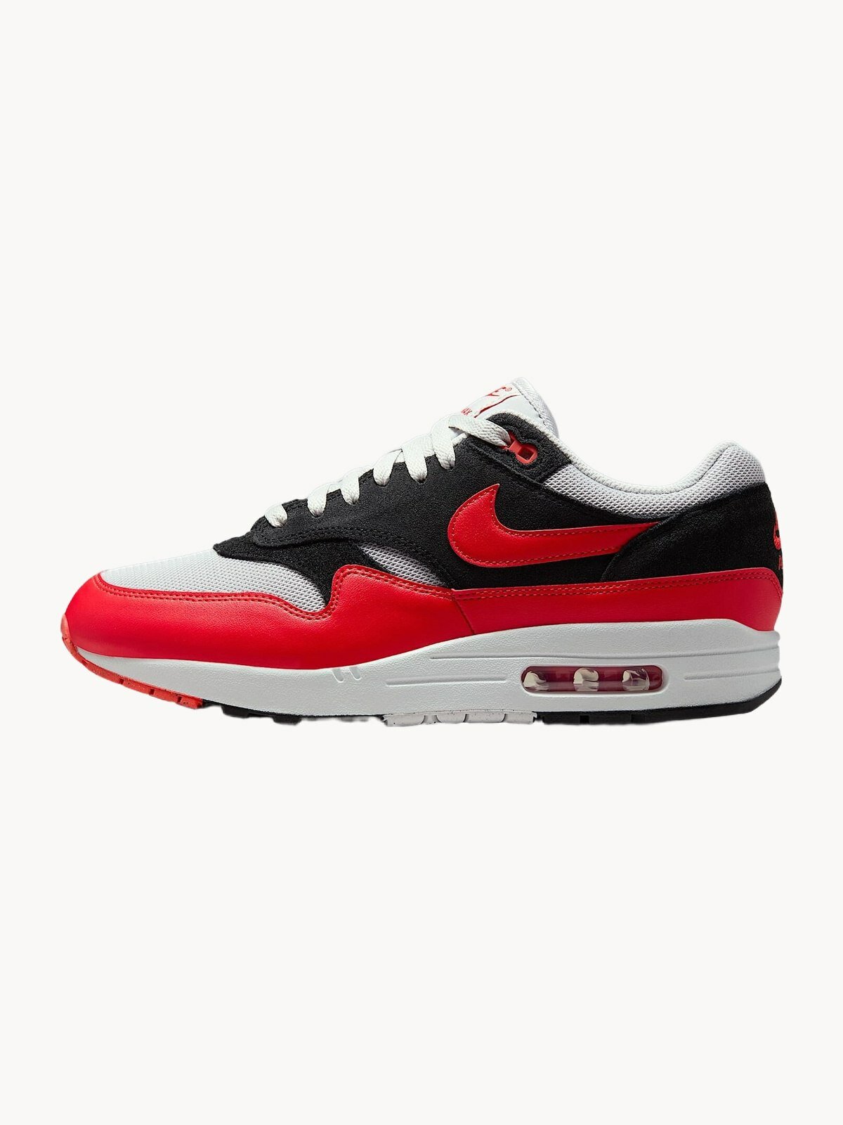 Кроссовки NIKE Air Max 1, размер 11 US, красный/черный/белый
