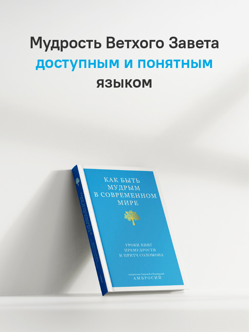 Как быть мудрым в современном мире. Уроки книг Премудрости и Притч Соломона, митрополит Амвросий (Ермаков) — фото 1