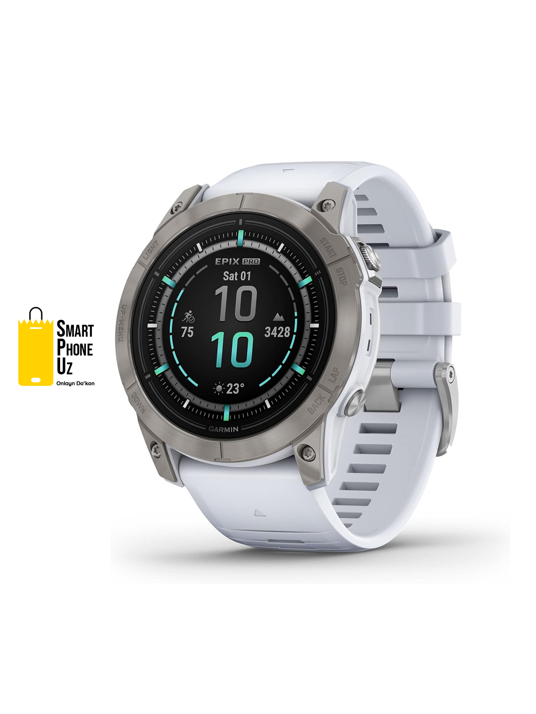 Умные часы Garmin EPIX PRO Gen 2 Whitestone, титановый корпус, силикон, Bluetooth, GPS