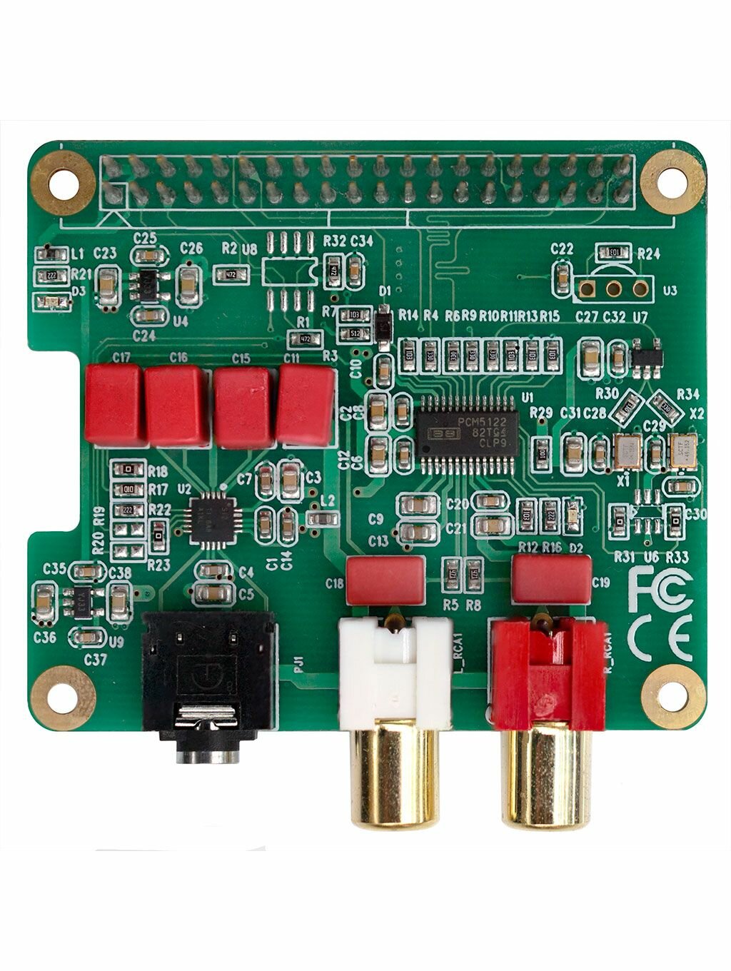 Плата расширения Hi-Fi Audio ЦАП, для Raspberry Pi, на чипе PCM5122