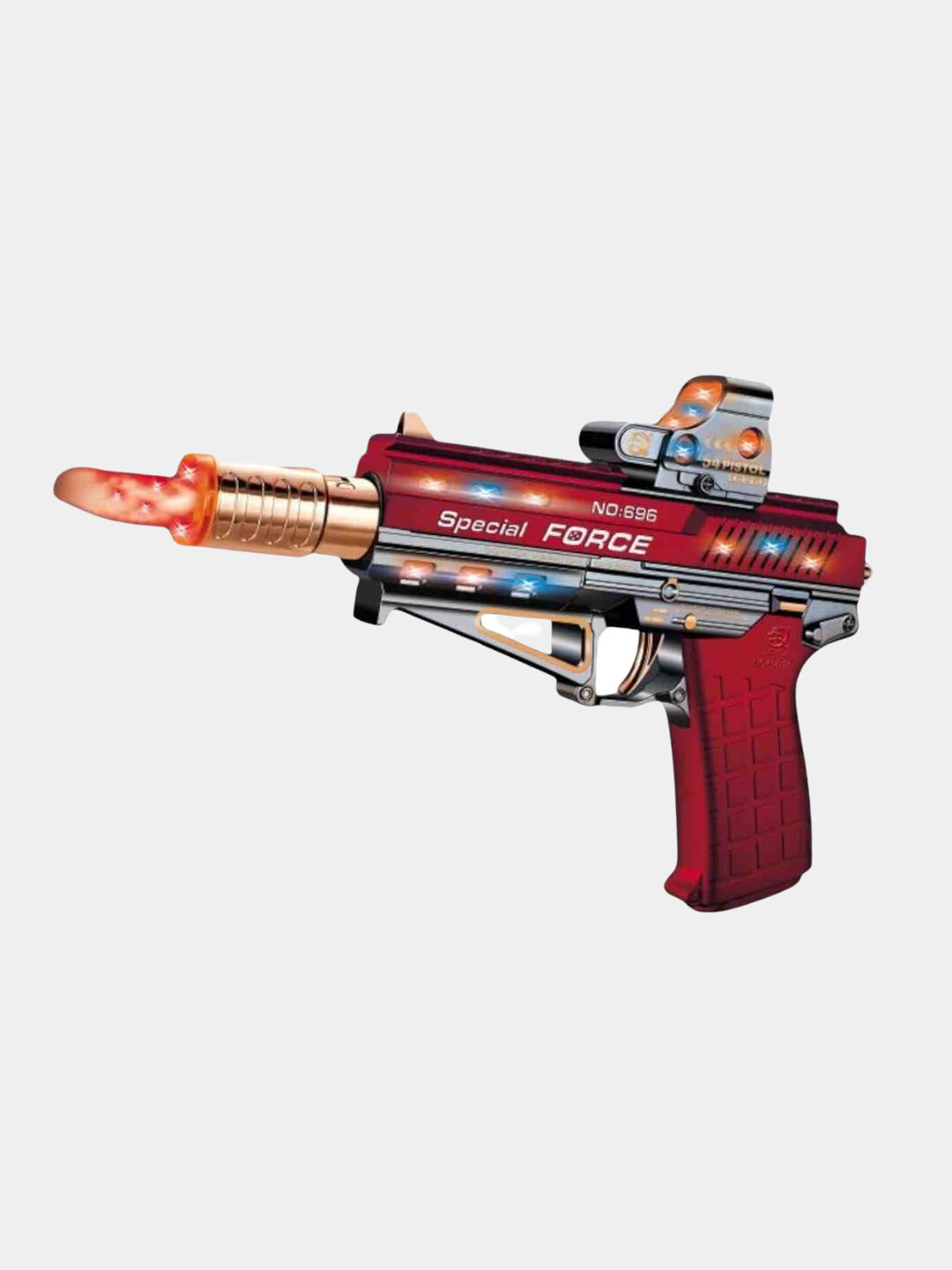 Детский пистолет с паром, светом, звуком, автомат музыкальный, револьвер — фото 1