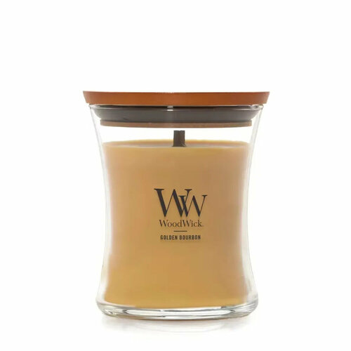 фото Ароматическая свеча woodwick "золотистый бурбон/golden bourbon", средняя