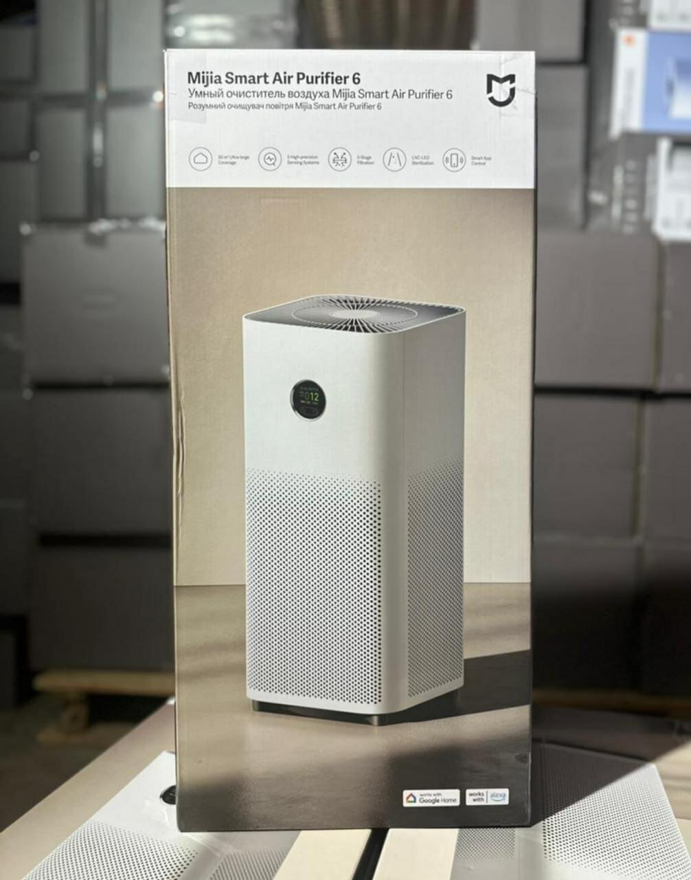 Очиститель воздуха Mijia Smart Air Purifier 6, Многофункциональное средство от пыли, запахов и аллергенов