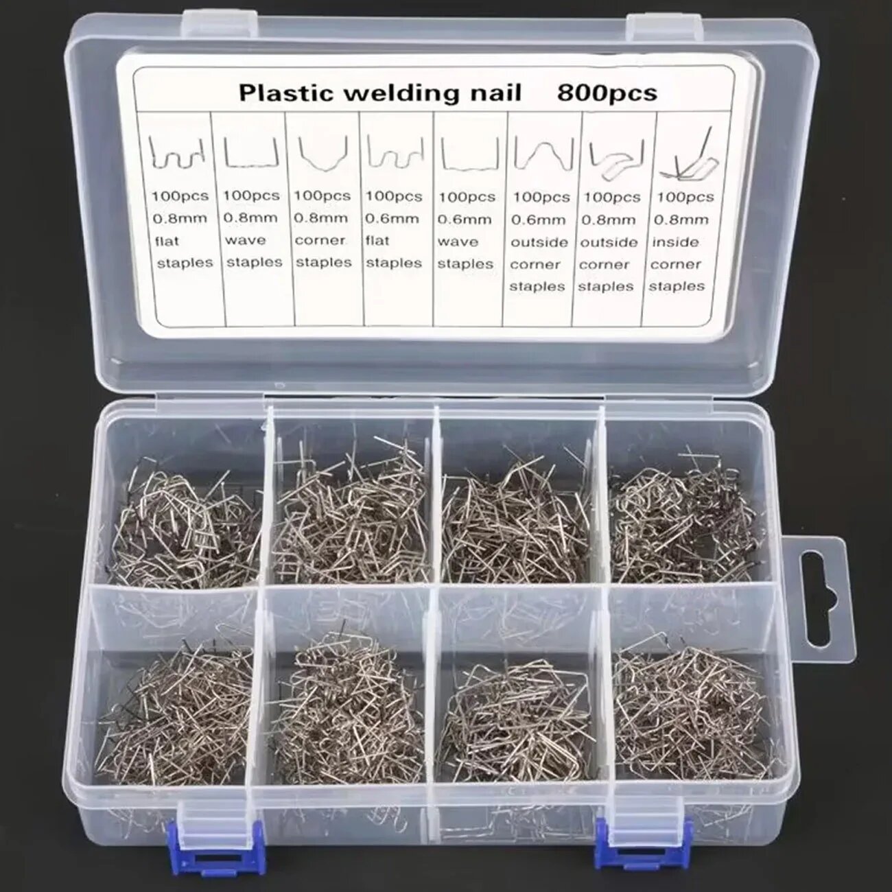 Портативный сварочный аппарат для пластика 200 Вт 800Pcs Nails