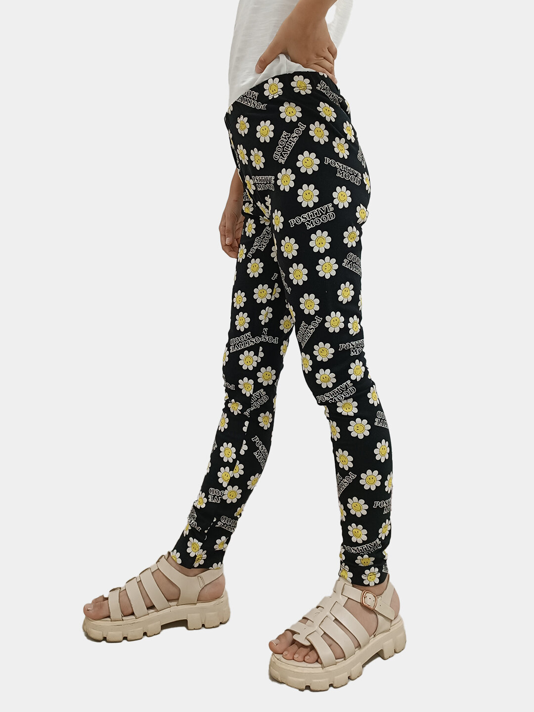 Легинсы , размер 140, black — фото 1