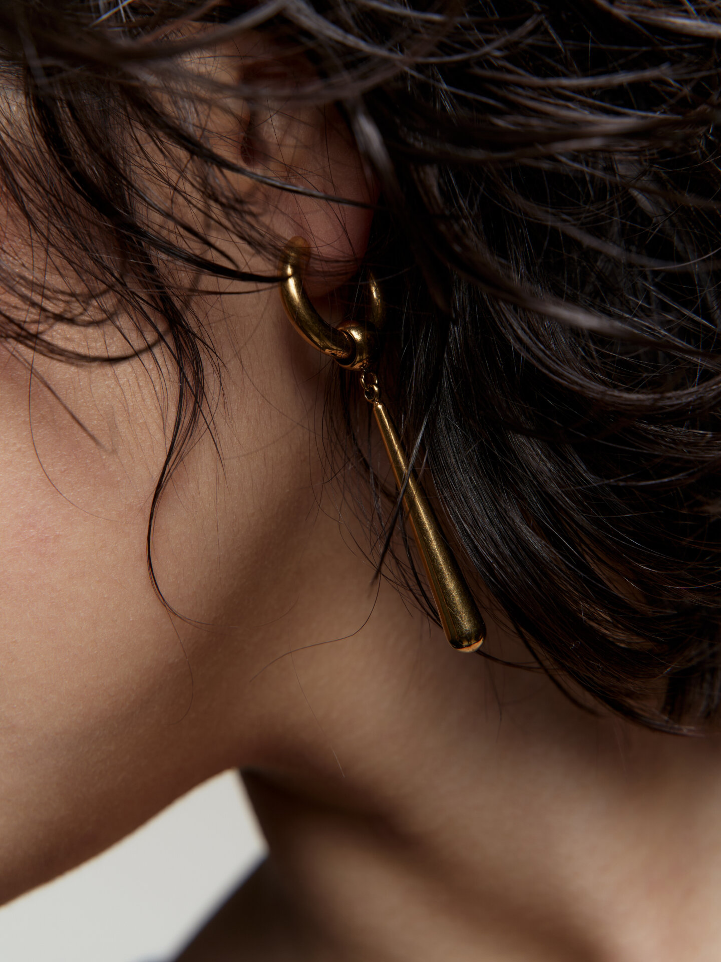 Серьги-трансформеры RESURS, золотой — фото 1