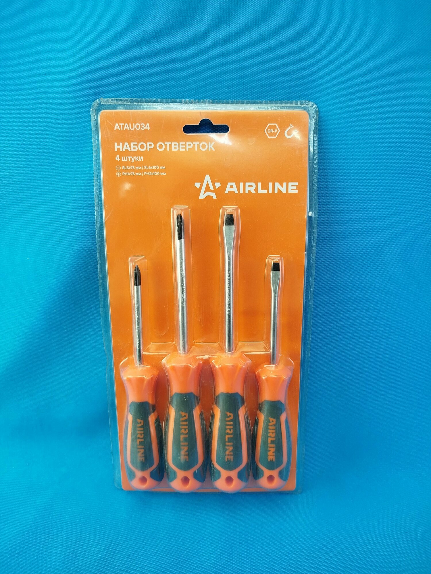 Набор отверток "AIRLINE" в блистере (4 предмета)
