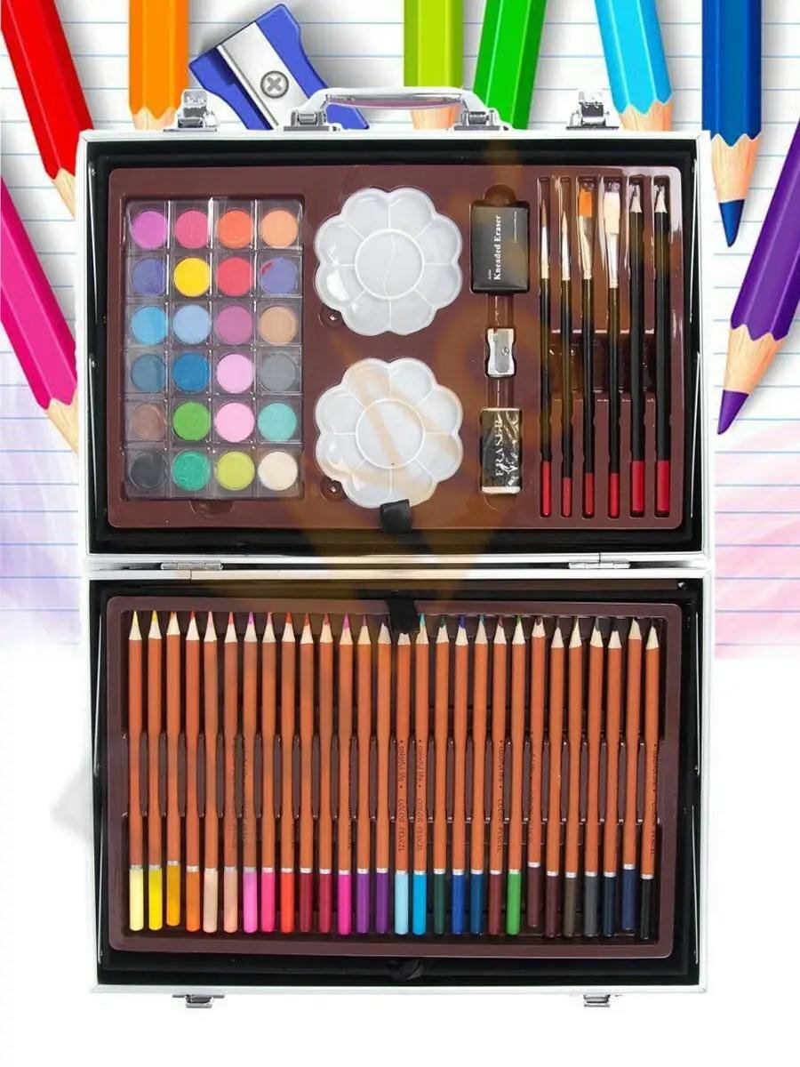 Набор для рисования в чемоданчике (для детей) Яркий и удобный набор для рисования — фото 1