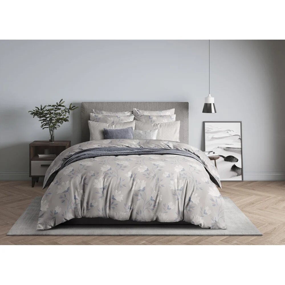Guten Morgen КПБ, Бязь, рис.1138, White Lily (Дуэт с нав. 70x70 см) ПБ-1138-143-240-70