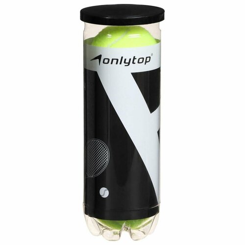 Мячи для большого тенниса № 969, тренировочные, в тубе, 3 шт.