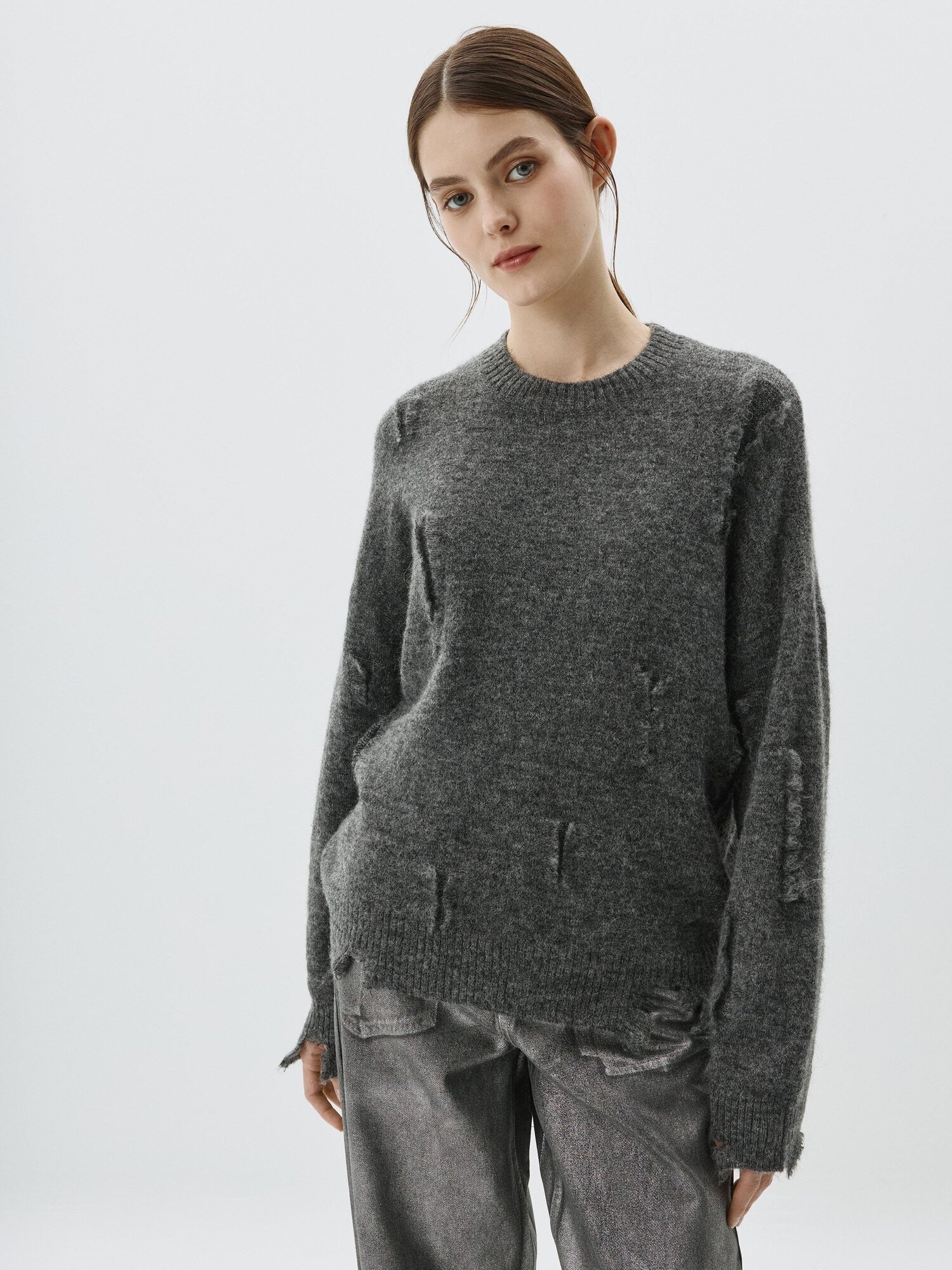 Джемпер Sela, размер M INT, антрацитовый — фото 1