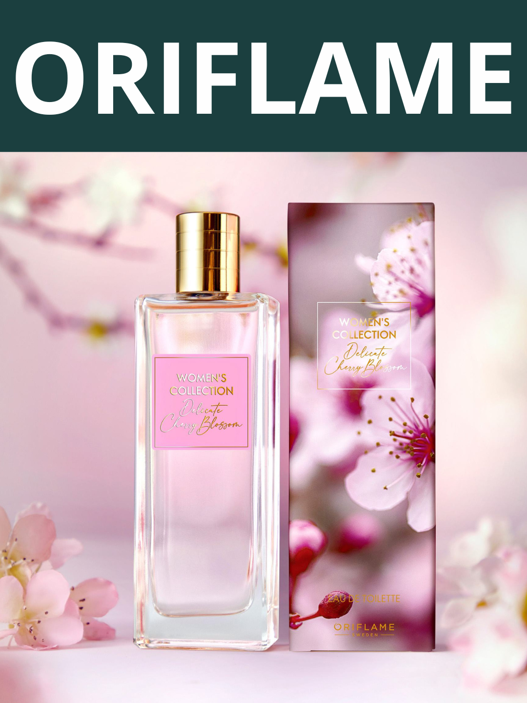 Туалетная вода "Oriflame Women's Collection Delicate Cherry Blossom", цветочный фруктовый аромат