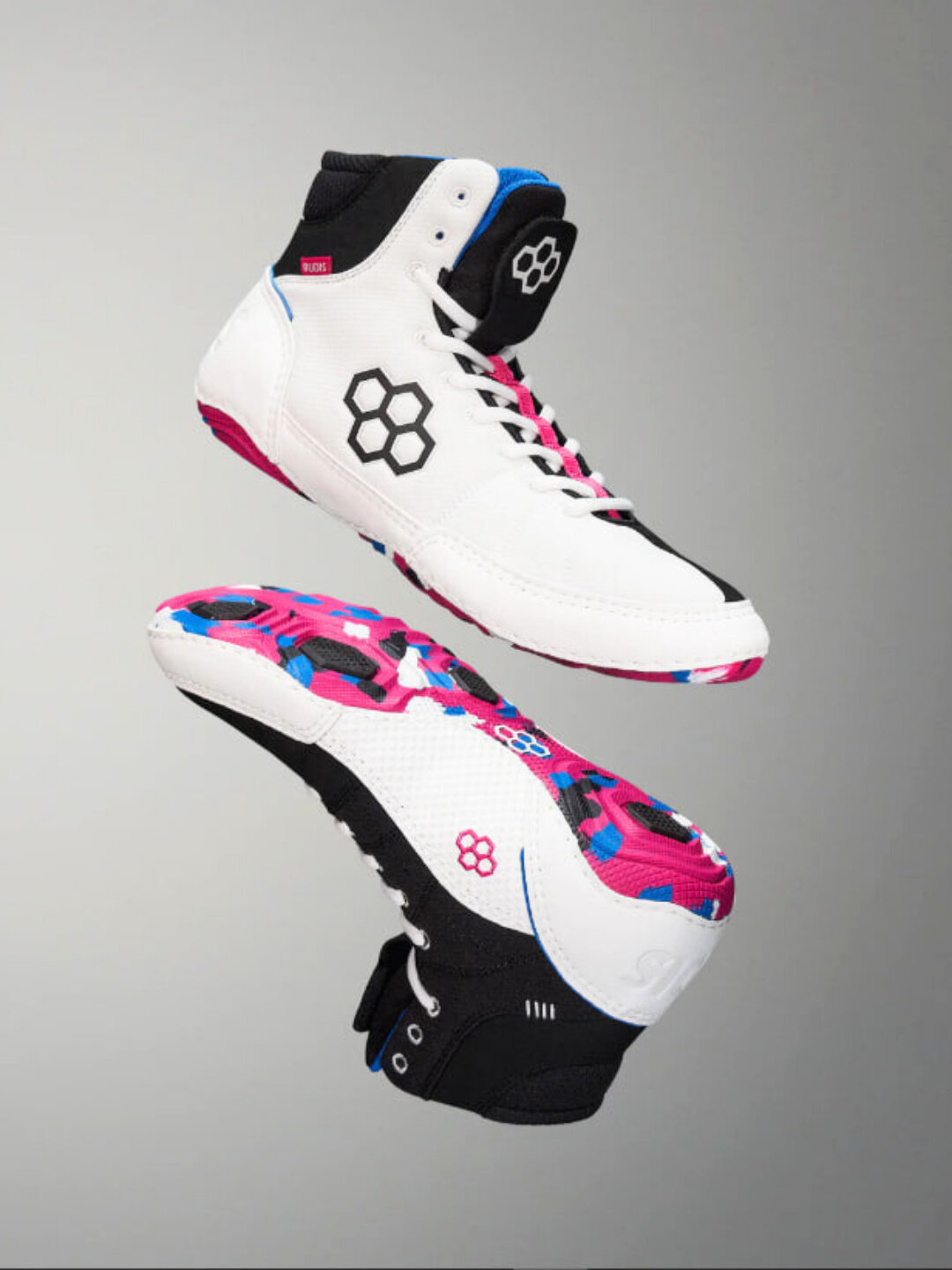 Борцовки , размер 39, бело-розовый — фото 1