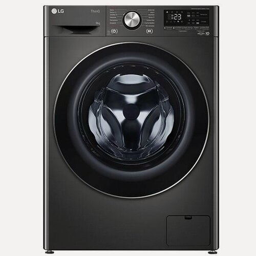 Изображение товара Стиральная машина LG F2V9FW9P, 9 кг, AI DD, TurboWash360, инверторный мотор, паровая стирка Steam черный