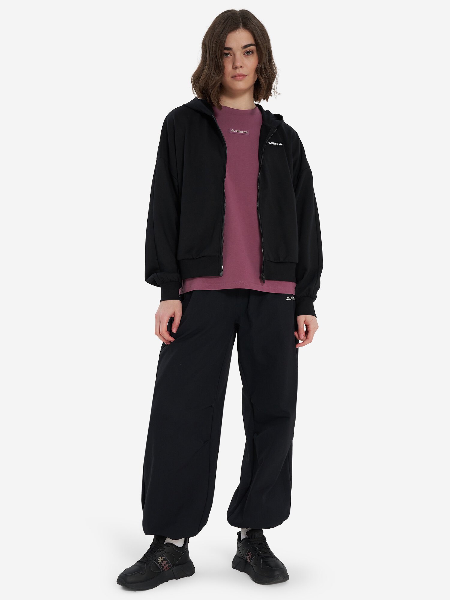 Толстовка Kappa, размер 46-48, , черный — фото 1