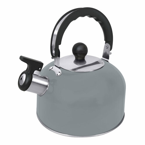 Чайник со свистком HOME ELEMENT HE-WK1603B NEW, 3л, светло-серый матовый
