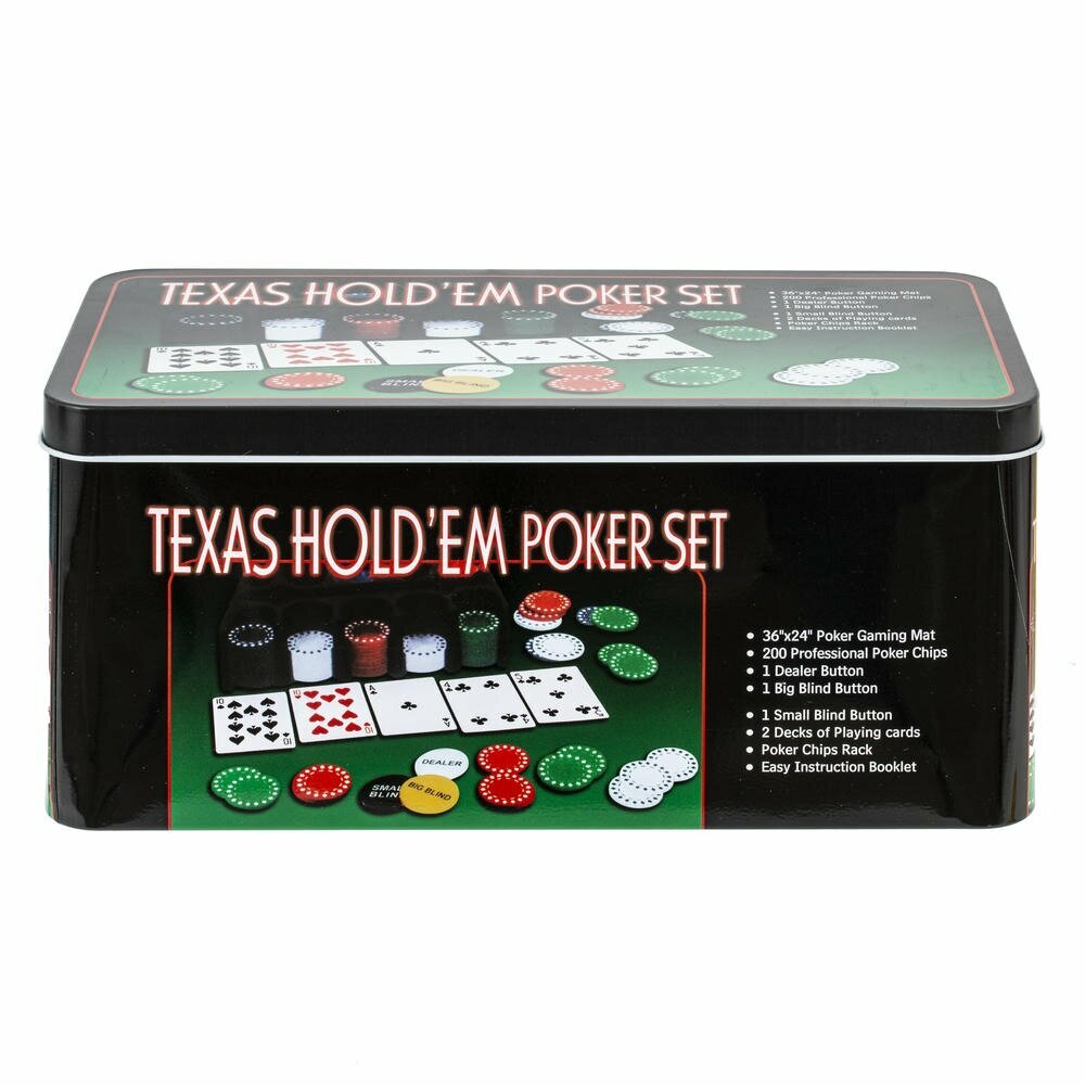 Игра настольная "Покер", L24 W11,5 H11,5 см