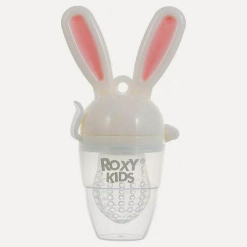 Изображение товара Ниблер для прикорма Roxy-Kids "Bunny Twist", розовый, силикон
