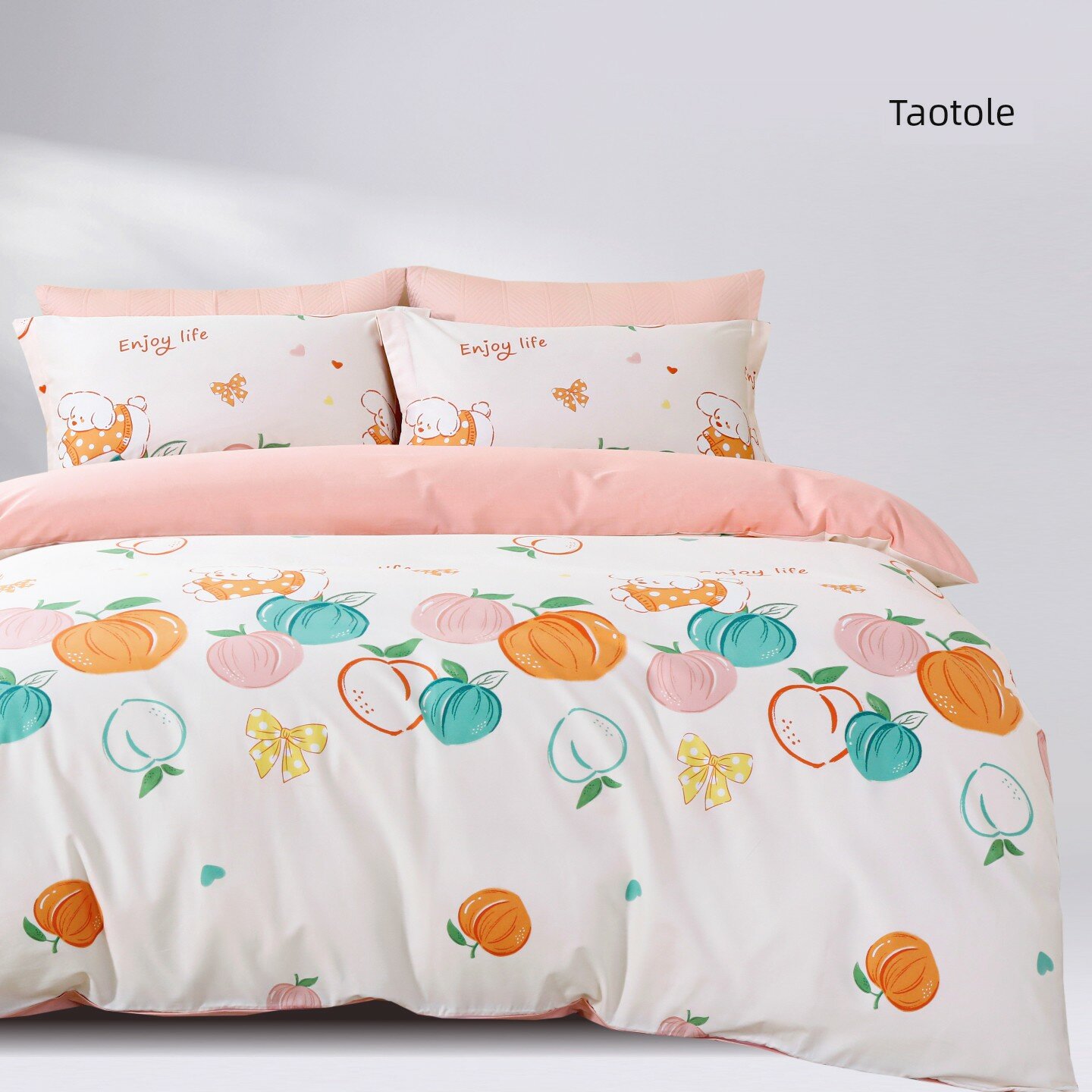 Комплект постельного белья TEVEL/Tanghuang из 100% хлопка, 4 предмета: современные скандинавские простыни и
