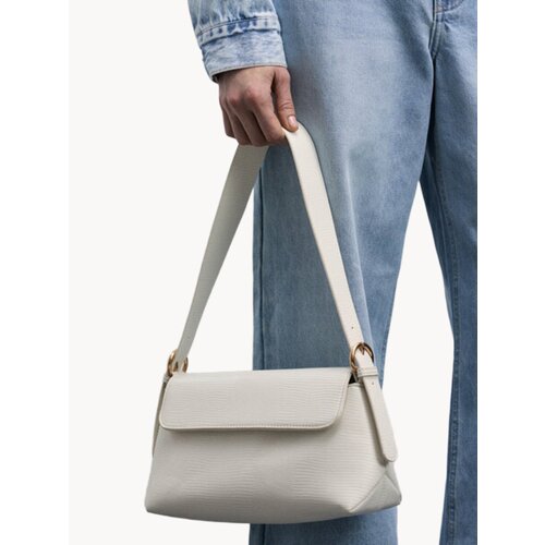 Сумка багет Zarina, белый