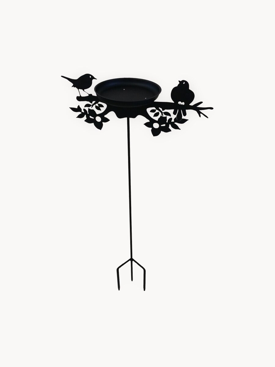 Кормушка садовая Gala KO002-BY, металл, черная, 48x22x110 см