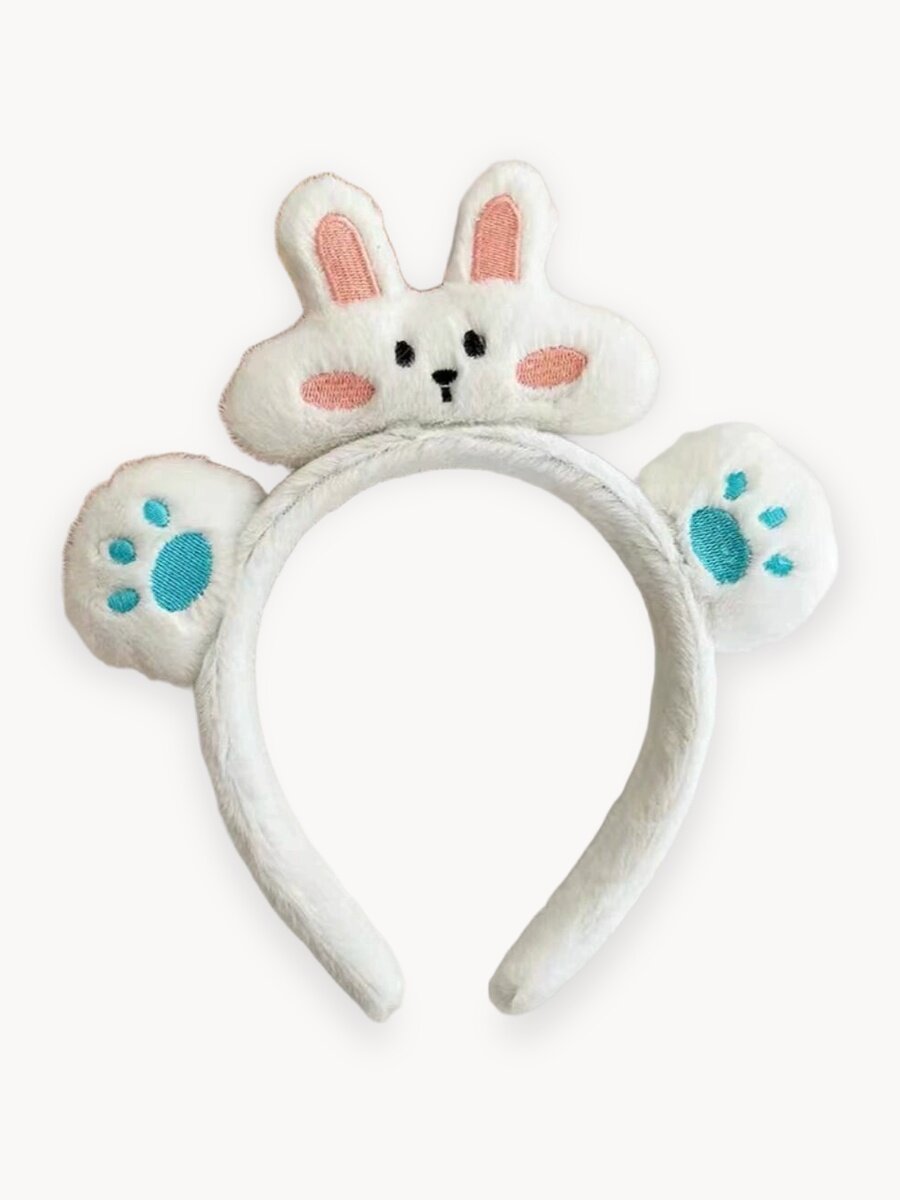 Ободок для волос зайчик с ушками MixMatch ободок с лапками и ушками, женский ободок зайка