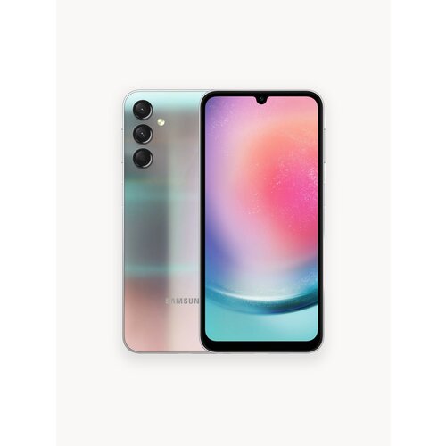 Смартфон Samsung Galaxy A24 6128 ГБ Dual nano SIM серебристый 43932₽