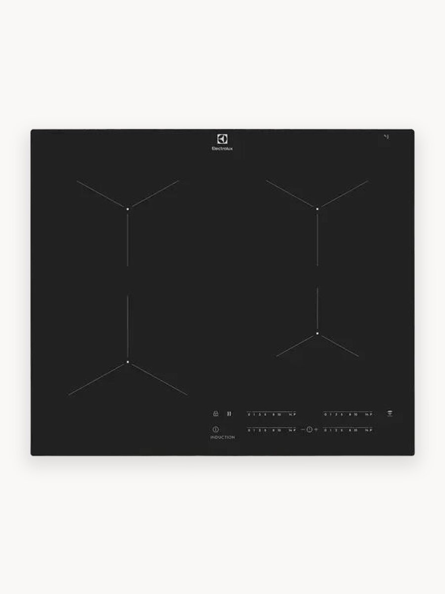 Встраиваемая индукционная панель ELECTROLUX EIT61443B, официальная гарантия