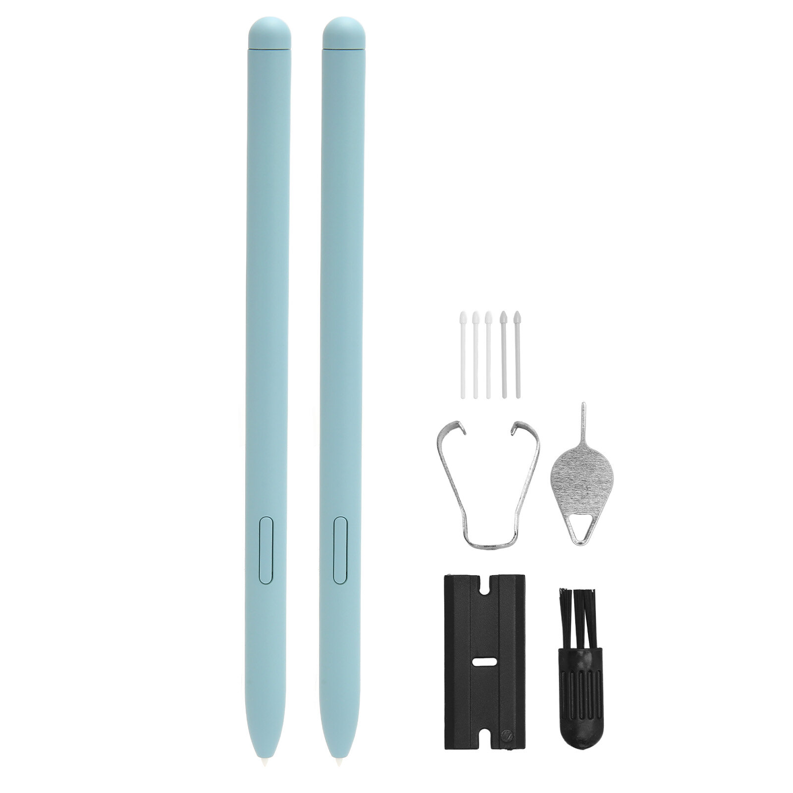 2 шт. стилус для сенсорной ручки для Galaxy Tab S6 Lite высокочувствительная замена ручки для планшетного компьютера с синим наконечником