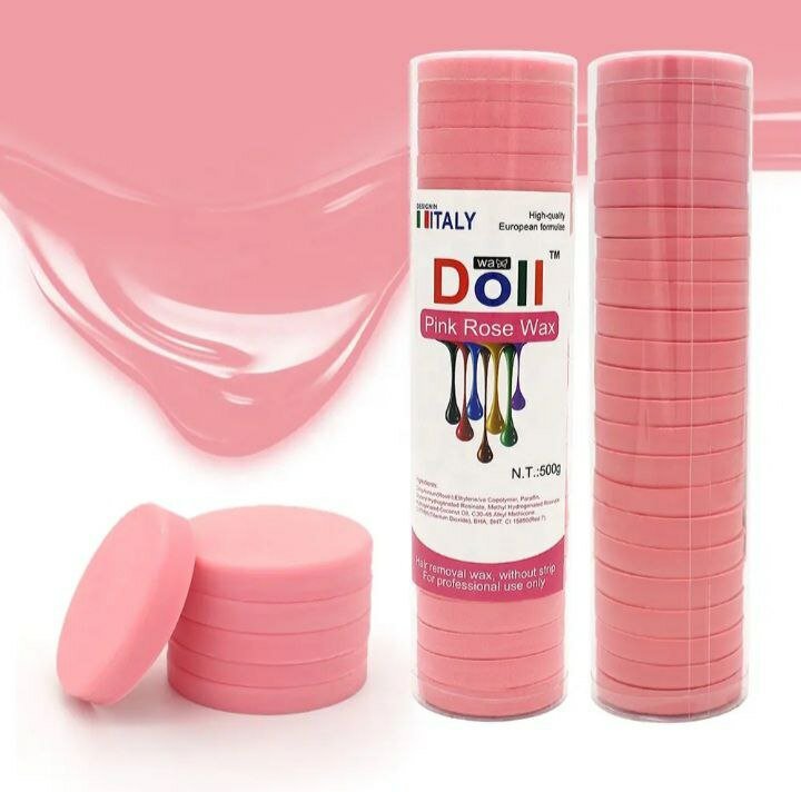 Профессиональный воск Doll, для горячей депиляции, диск, 500 г