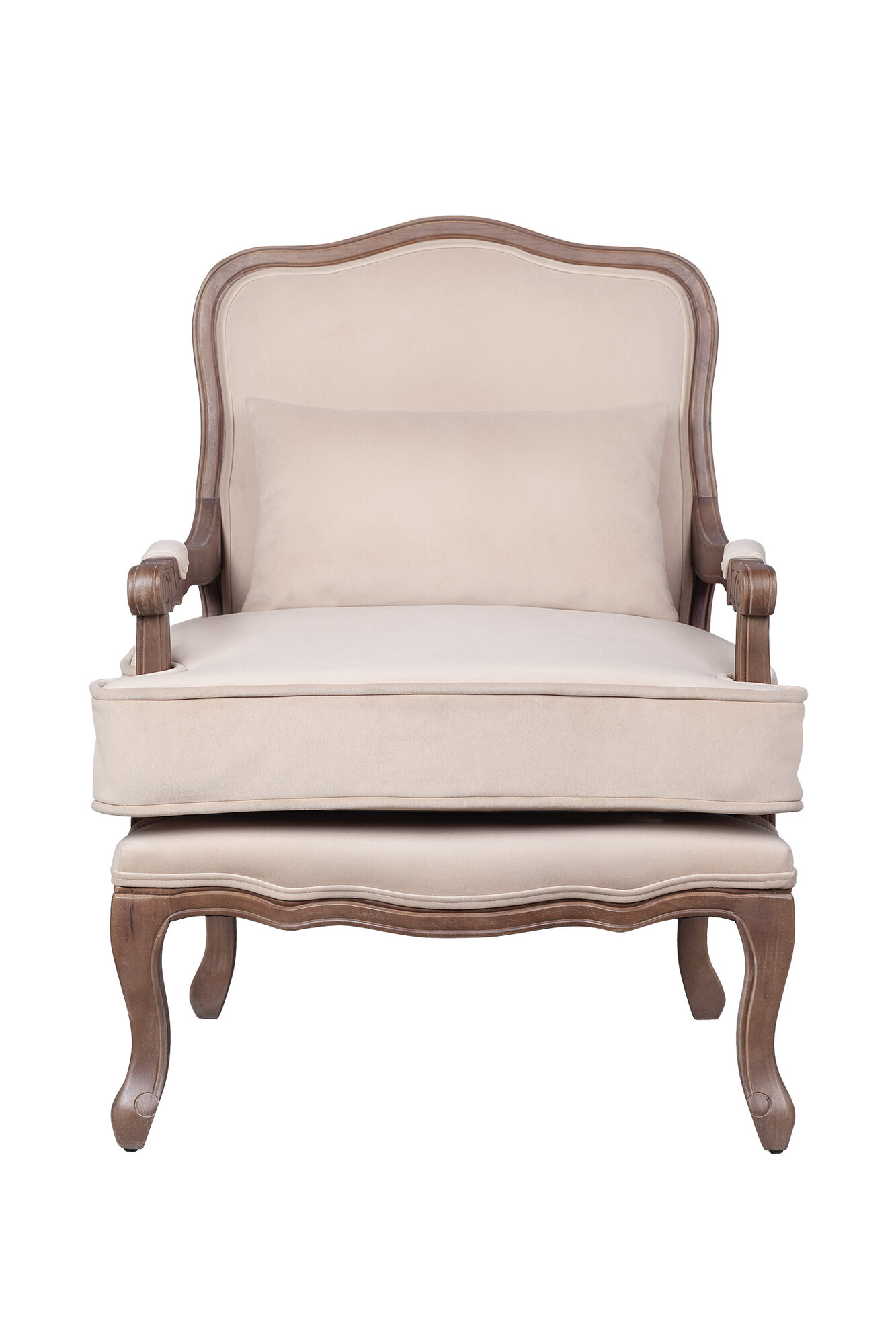 Кресло Mak-Interior "Nitro nut v2", из массив дерева c подлокотниками — фото 1