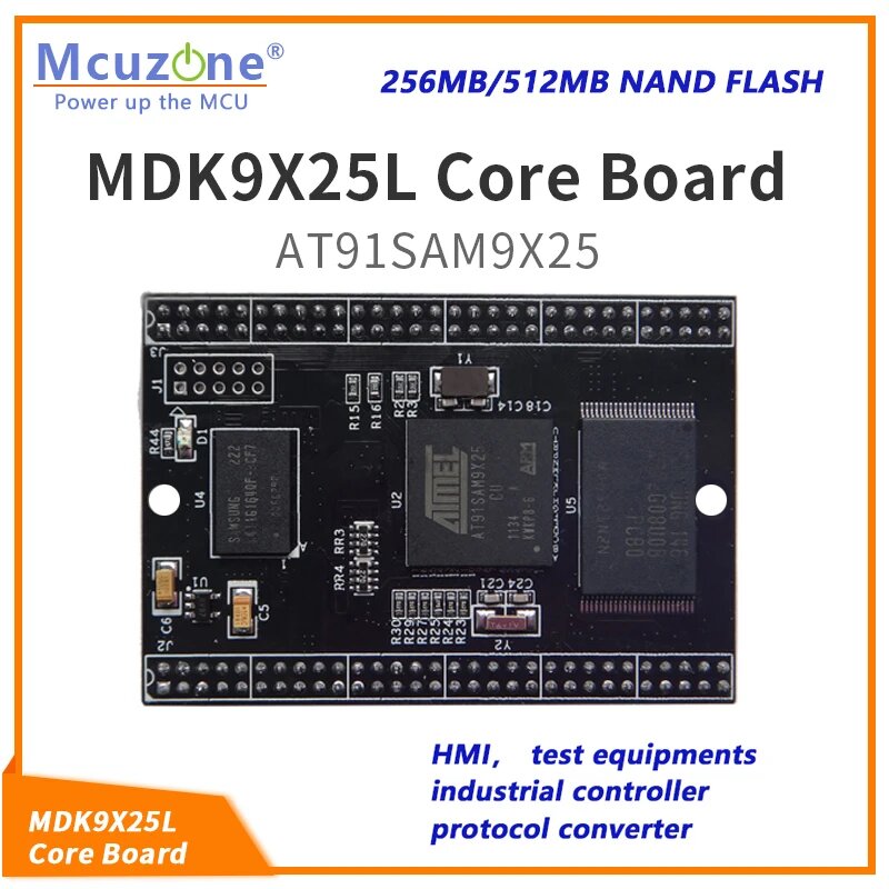MDK9X25L CORE BOARD, ATMEL AT91SAM9X25 HMI, промышленный, транспортный, медицинский, бытовая техника. говый металл, Linux SW SDK ARM9 SAM9X25 CAN, core board-512M