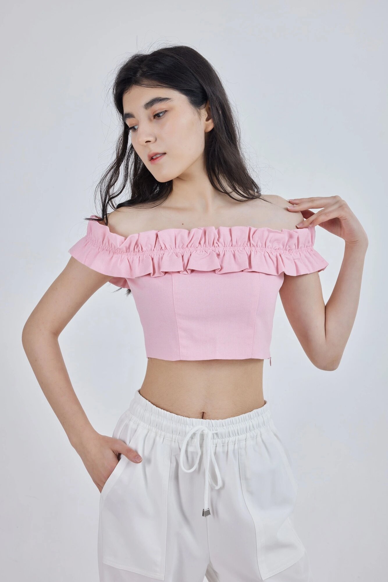 Топ Selfie, размер L, рoзовый — фото 1