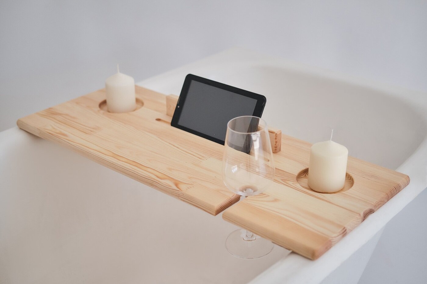 Полка для ванны накладная RELAX 68х28 см  URAL BIRCH